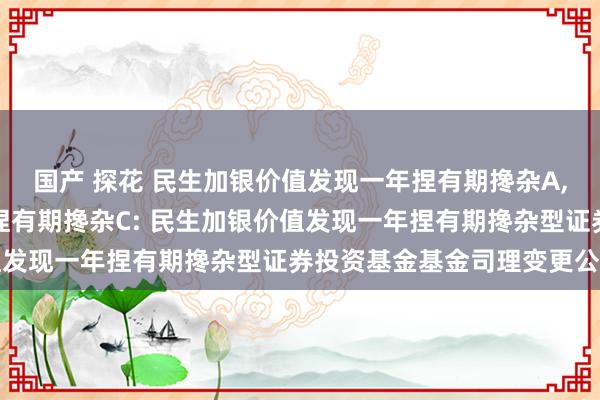 国产 探花 民生加银价值发现一年捏有期搀杂A,民生加银价值发现一年捏有期搀杂C: 民生加银价值发现一年捏有期搀杂型证券投资基金基金司理变更公告