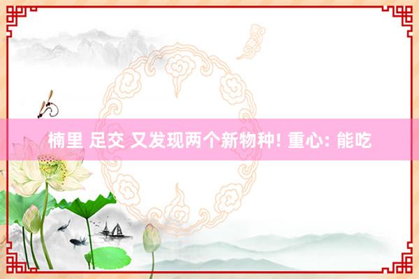 楠里 足交 又发现两个新物种! 重心: 能吃